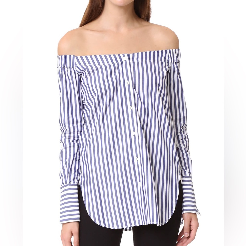 Rag and bone off shoulder button down